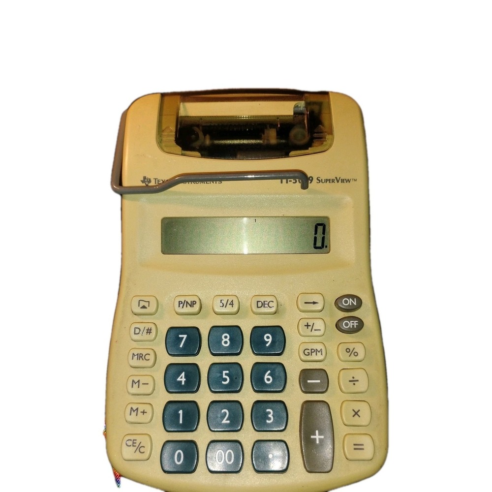 Texas Instruments TI-5019‎ Super View Calculator Printing Works